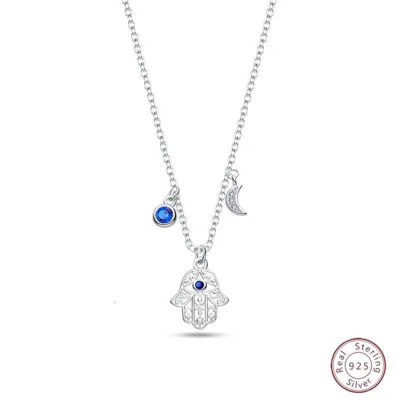 Necklace 925 Sterling Silver Evil Eye Classic Simple Adjustable Women Girls Fashion Jewelry Gift M251211