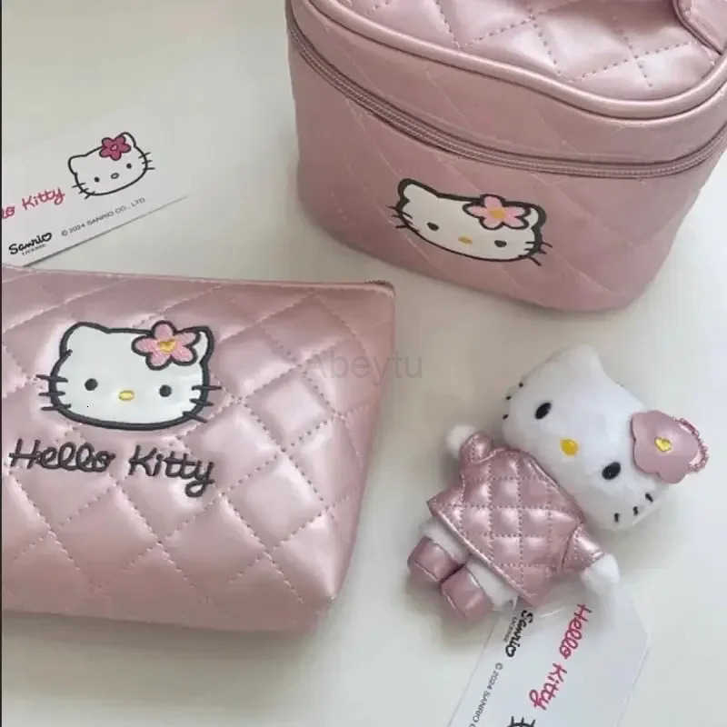 Sanrio Hello Kitty Coin Purse 50Th Anniversary Series Compact Card Holder with Zipper Waterproof Fabric Cute Mini Wallet Cute Girl Gift H251211