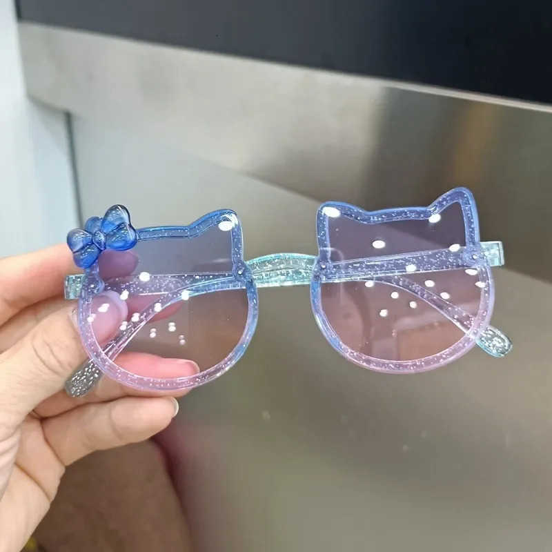 Sanrio Children Cute Animal Cartoon Vintage Rimless Polarized Sunglasses Boy Girl Outdoor Sun Protection Glasses Kids UV400 Sunglasses H2512111 - view 4