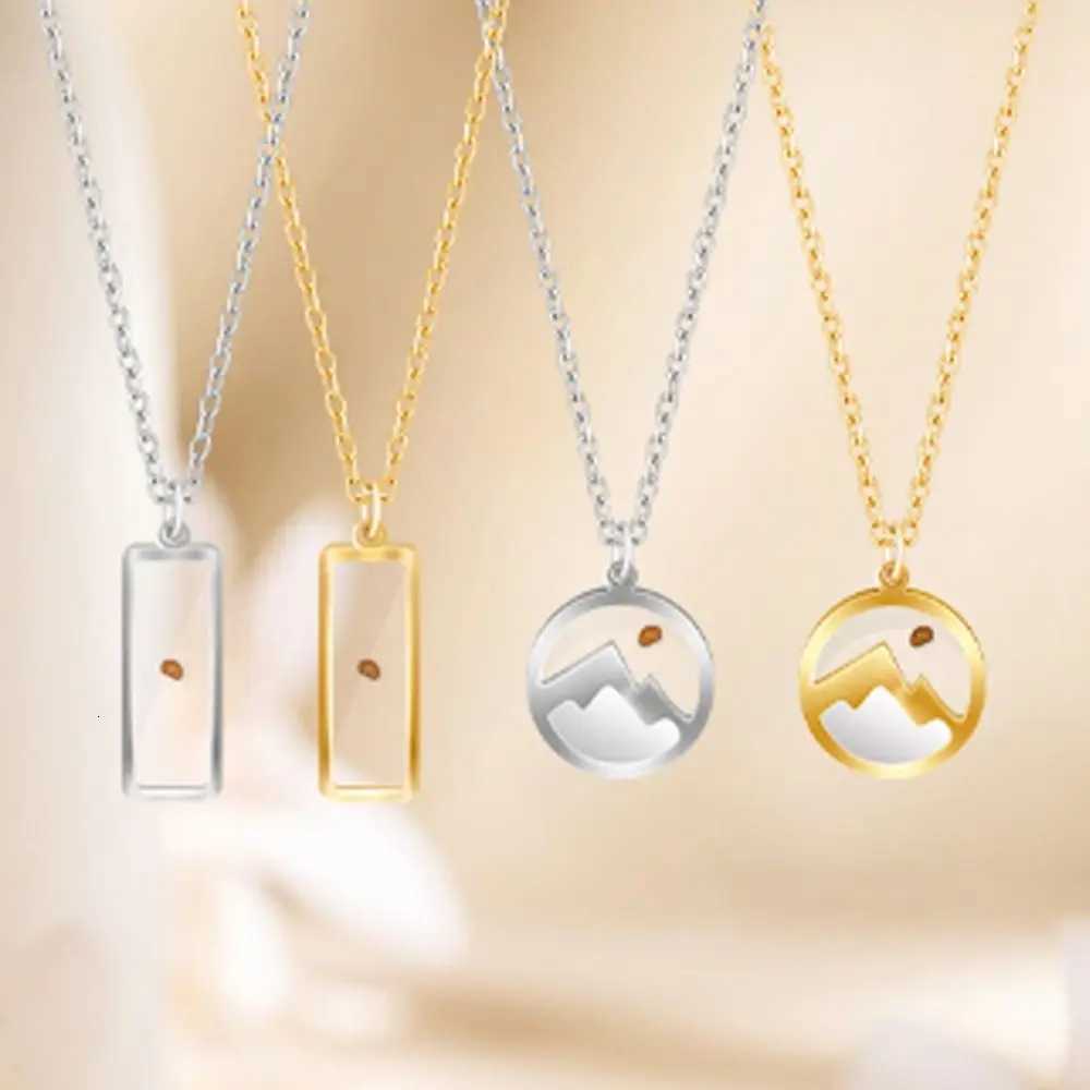 Christian Gift Mustard Seed Necklace Silver Color Gold Color Pendant Necklace Rectangular Shape Stainless Steel Chain Necklace M251211