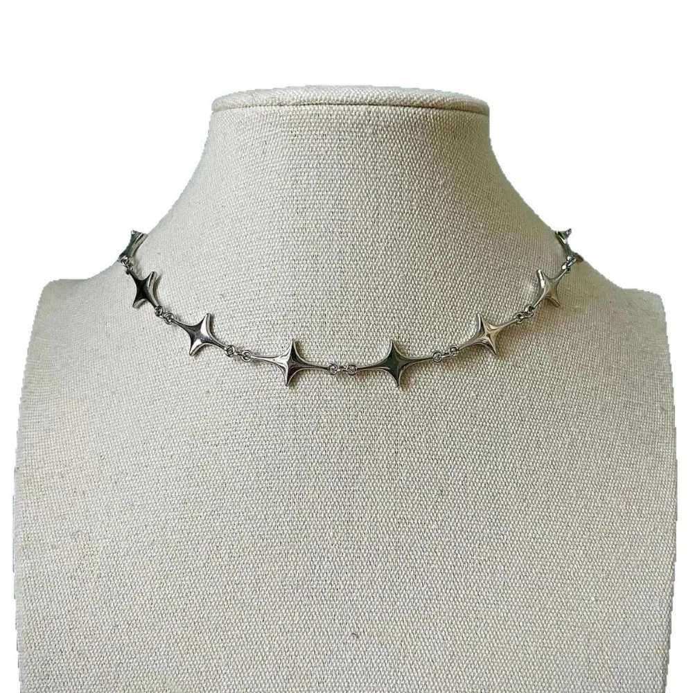 Personality Punk Silver Color Stars Chains Stainless Steel Necklace for Women Halloween Party Dreamy Temperament Chokers Jewelry M251211