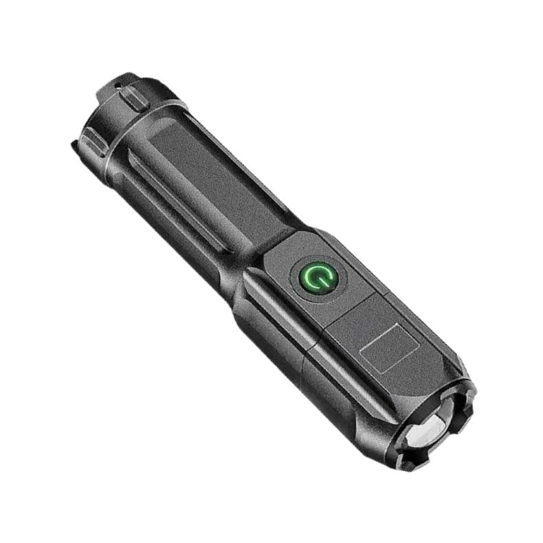 USB Rechargeable T6 LED Flashlight, 5W Multi-Mode ABS Torch with Zoom Focus & 18650 Battery for Outdoor Emergency12.10