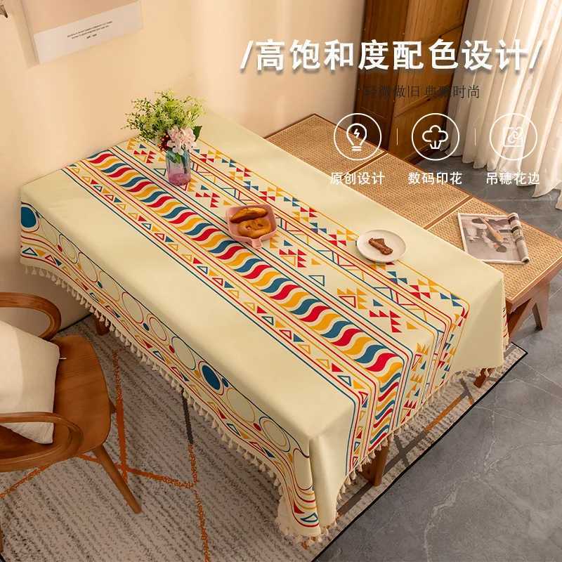 Table Tablecloth Dining Vinyl Reusable Rectangular Waterproof Cotton Oilcloth Fitted Disposable Square Polyester Elastic Round H251211