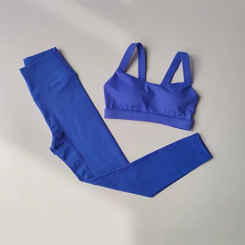 2PCS Yoga Set Women Fitness Suit Set Sports Bras High Waisted Running Suit Fast Drying Leggings Advanced Fitness SuitT251211