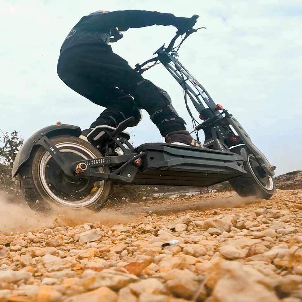 HEZZO F9 Escooter 60V 8000W Dual Motors 53Mph 12Inch Offroad Electric Scooter 40Ah 21700 Foldable Powerful Electric Kick Scooter With Steering Damper