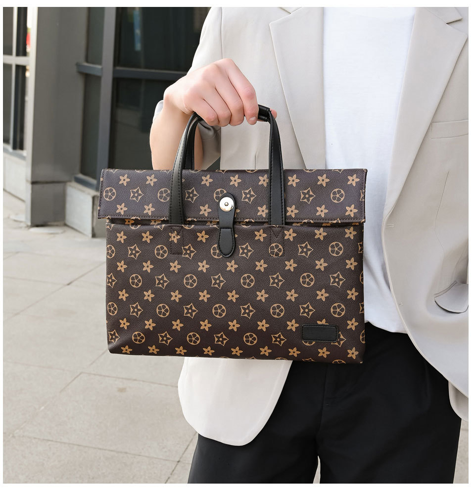 Free Shipping Men'S Bag Simple Fashionable And Lightweight 15.6-Inch Laptop Bag Large-Capacity Business Briefcase