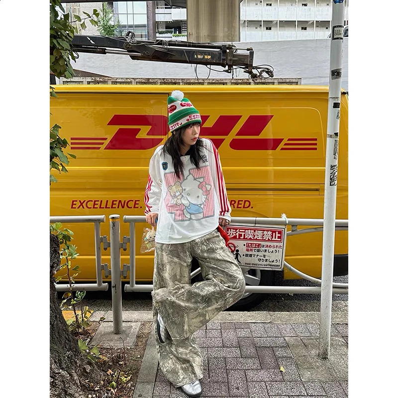 ZHIZOU Women Gothic Baggy Y2k Jeans American 2000s Style Embroidery Jean Pants Vintage Harajuku Oversize Denim Trousers Autumn Z260314