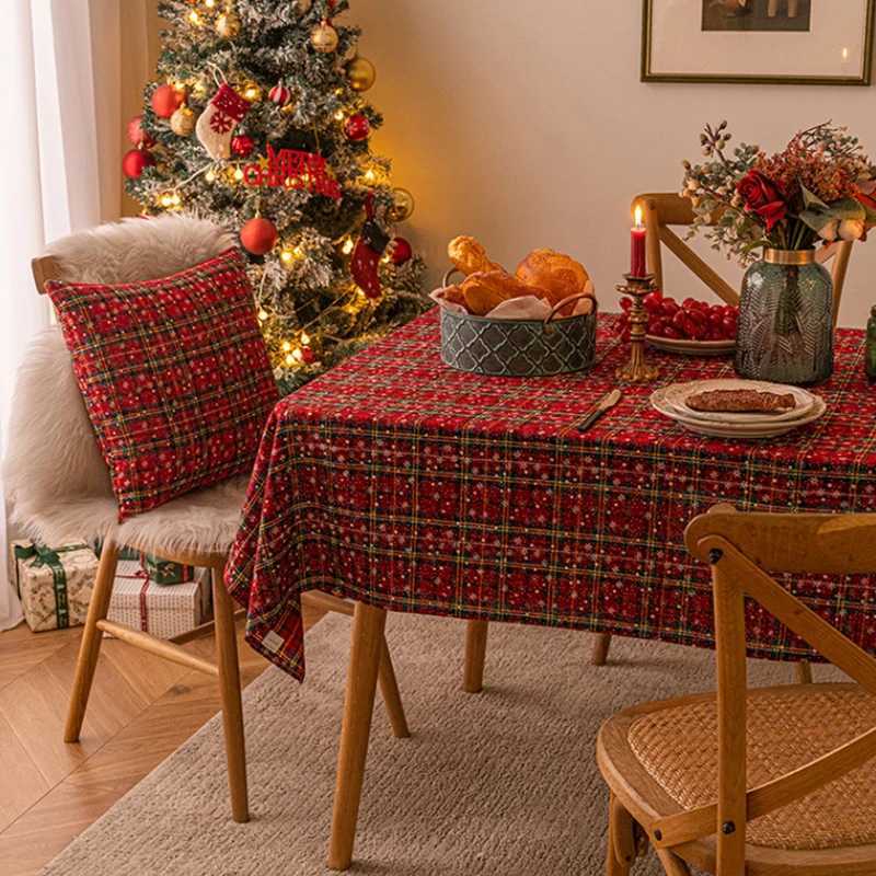 2025 Christmas Tablecloth Suitable For Holiday Parties Banquets Restaurants Kitchen Decoration H251211