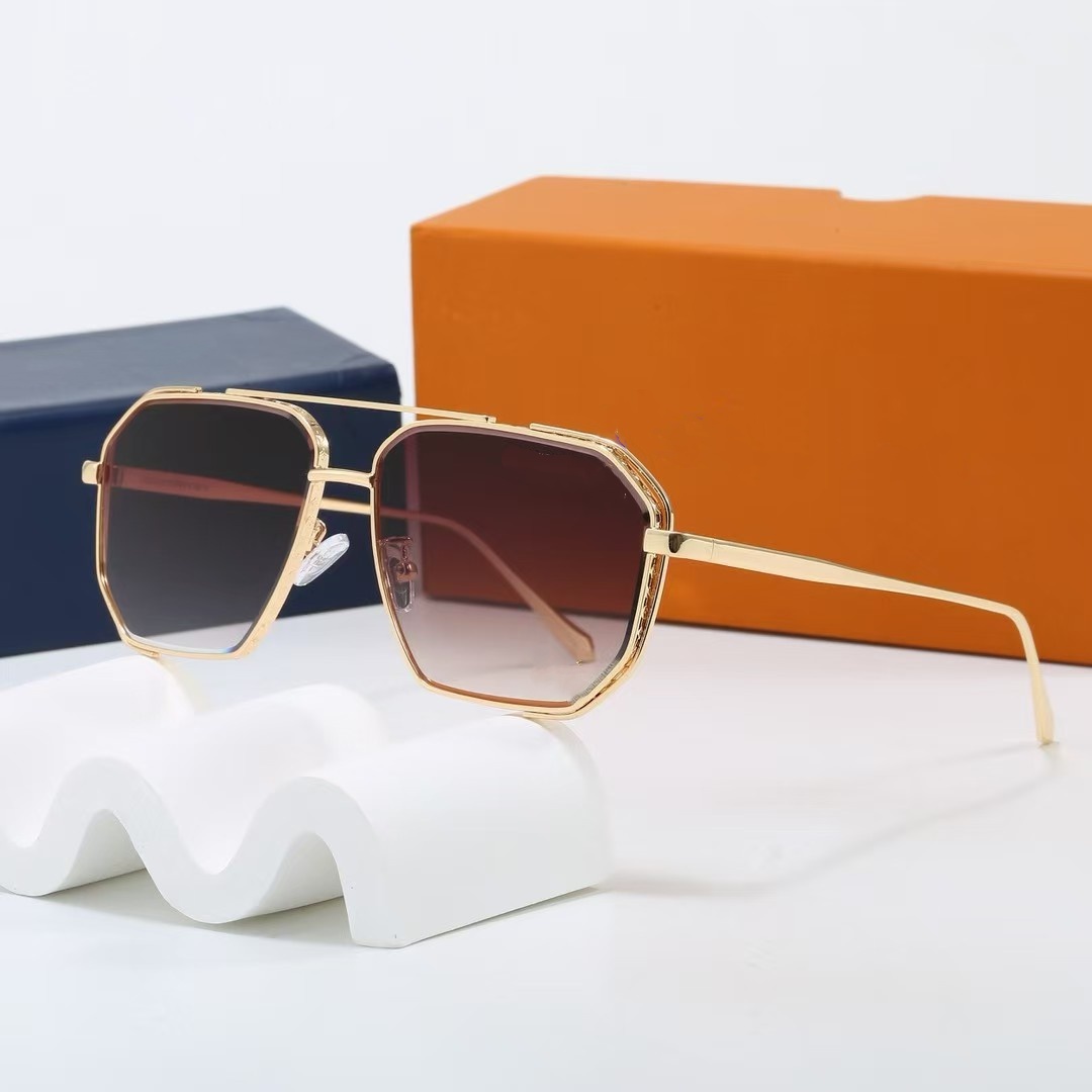 Fashion Large Frame Luxury Sunglasses Design One Piece True Film Eyewear Classic Outdoor Beach Sun Glasses mirror UV400 protection Glasses20