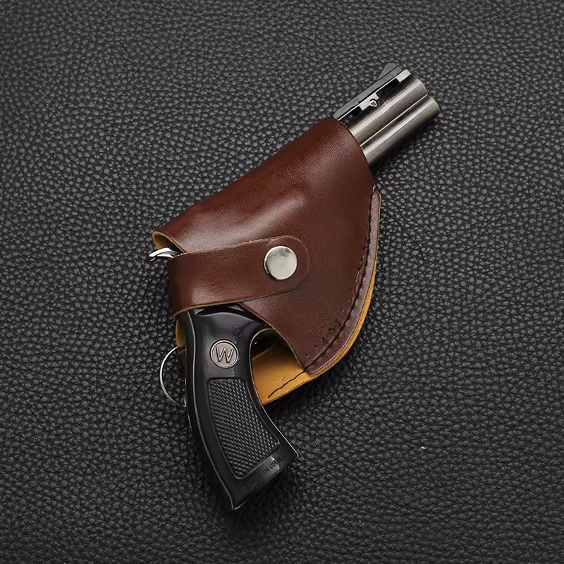 Large Model Prop Lighter Windproof 1: 1 Metal Revolver Type Gun Lighter. W260202