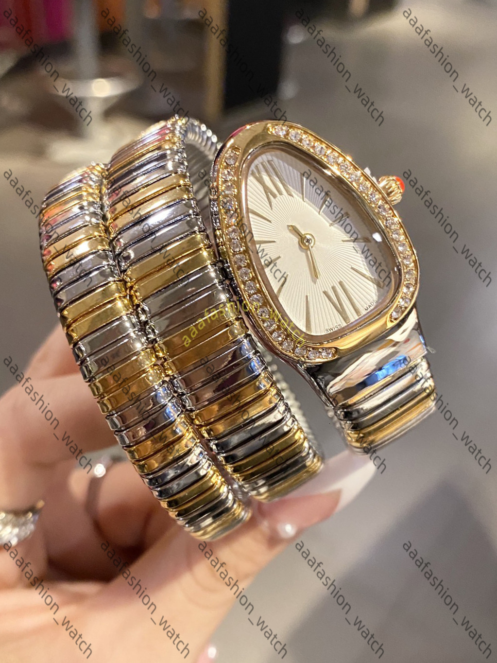 AAA Serpentine Watch High Quality Luxury Designer Snake Bracelet Watch Woman Watch Man Watch Lady Watch Chronograph Quartz Automatic Vintage Watch Box Gift a429