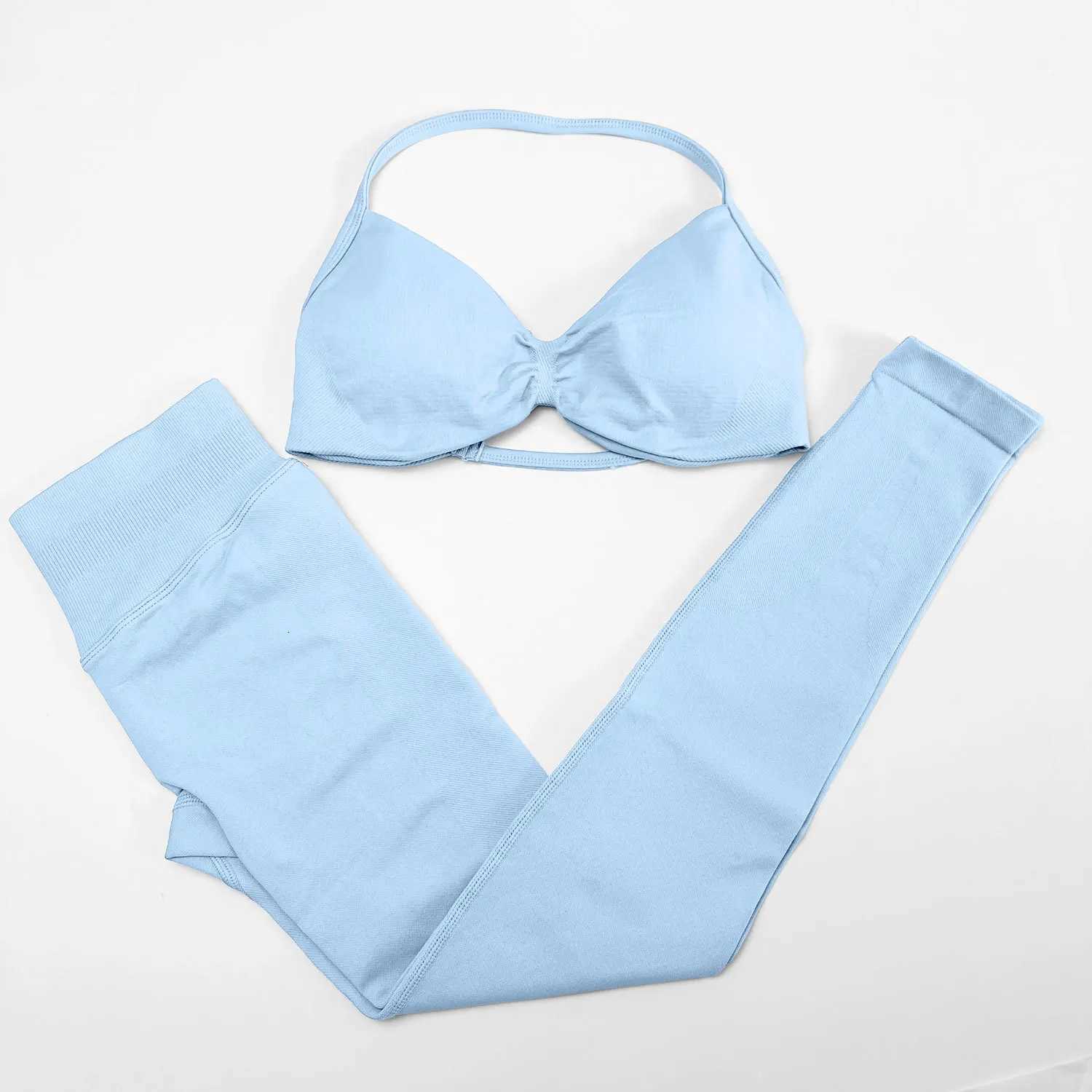 NCLAGEN Sports Sets Woman Gym Leggings And Strappy Bra Yoga Fitness Suit 2 Piece High Elastic Pilates Clothes Workout SportwearT251211