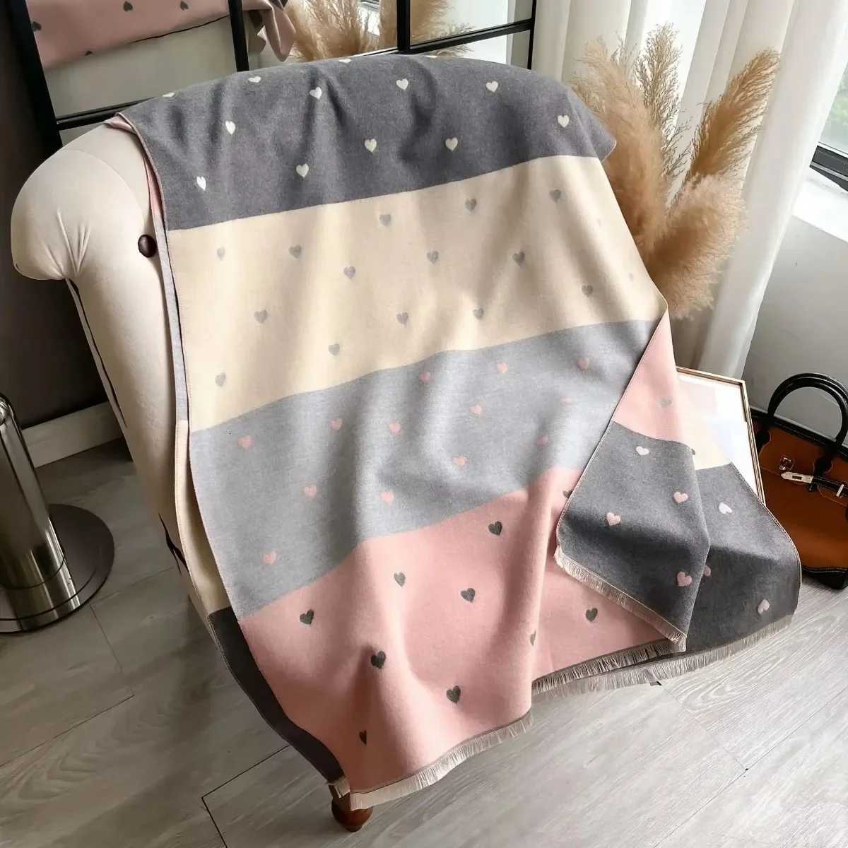 Winter Warmer Thickened Scarf For Women Elegant Tassel Pashmina Shawl Faux Cashmere Warps Autumn Luxury Blanket For Daily Wear Y251211