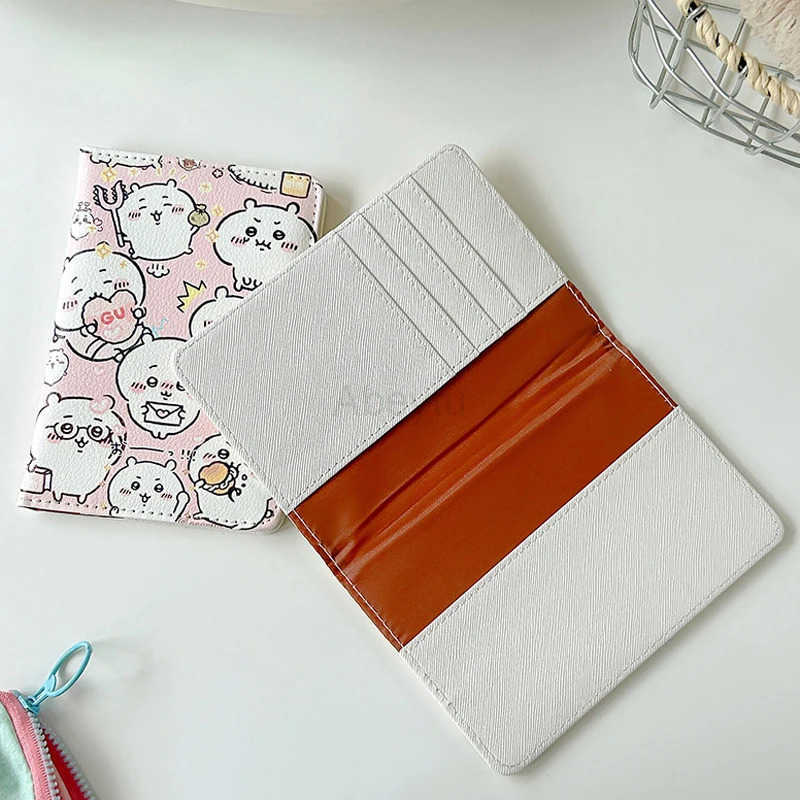 Sanrio New Hello Kitty Passport Holder Girls Travel Passport Wallet Women ID Credit Card Holder Travel Essentials Passport Case H251211
