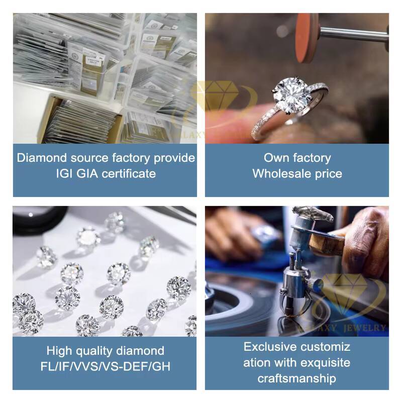 Fashion Jewelry IGI Certified Lab Grown Diamond 14K Solid White Gold Rings Oval Engagement Ring for Women