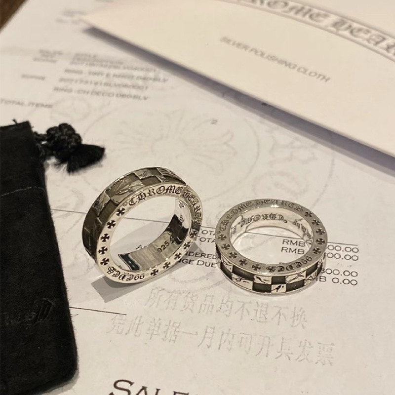 Designer Chrome Cross Demon Eye Thousand Eyes Ring High End Feel Unisex Jewelry Crow Gothic Statement Accessory High Quality Textured Wholesale Gift