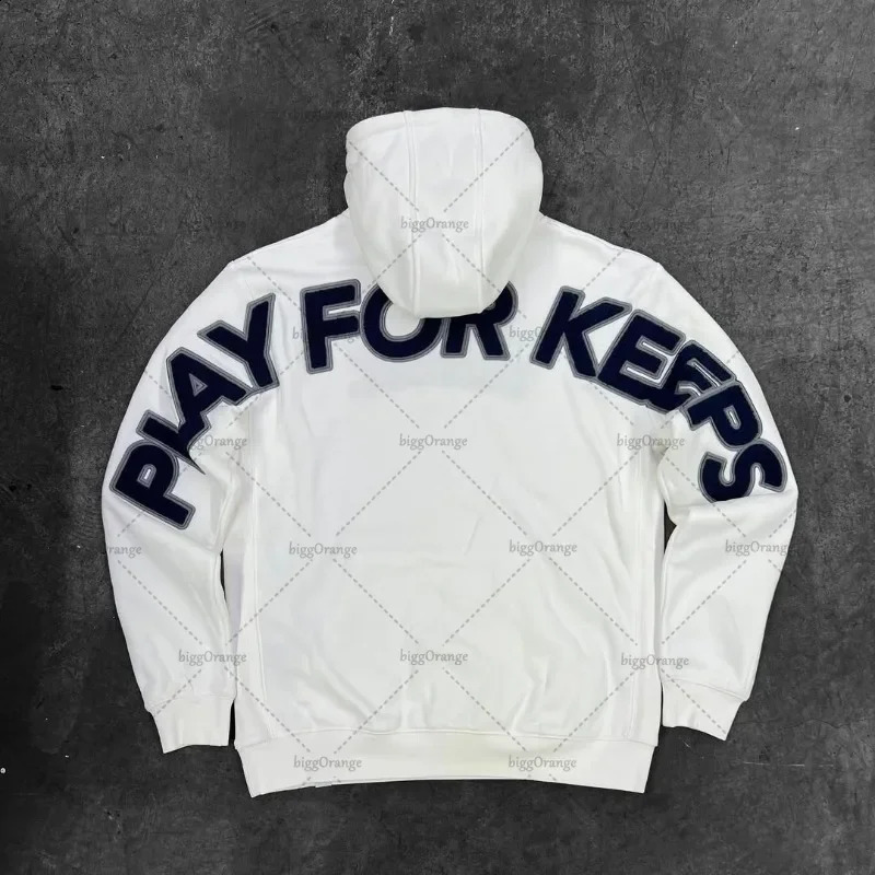 Hoodie mens 2025 American street hip-hop punk fashion oversized sports shirt womens retro letter Harajuku Y2K casual loose fit 251210