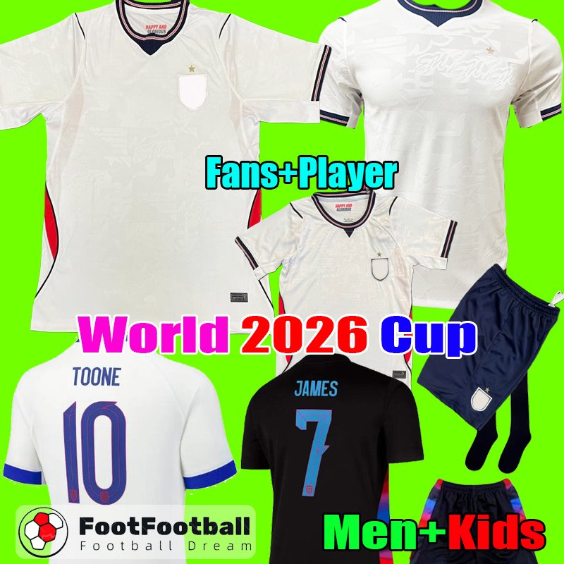 16-4XL 2025 KANE BELLINGHAM MAINOO BOWEN ENGLAND Football Shirt Soccer Jerseys RICE FODEN GORDON TONEY PALMER PICKFORD Men Women Football kit kids set top uniform