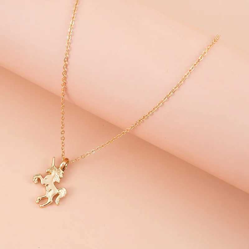 Unicorn Necklace Horse Shaped Alloy Plating Necklace For Women Fashion Trendy Necklace Jewelry M251211