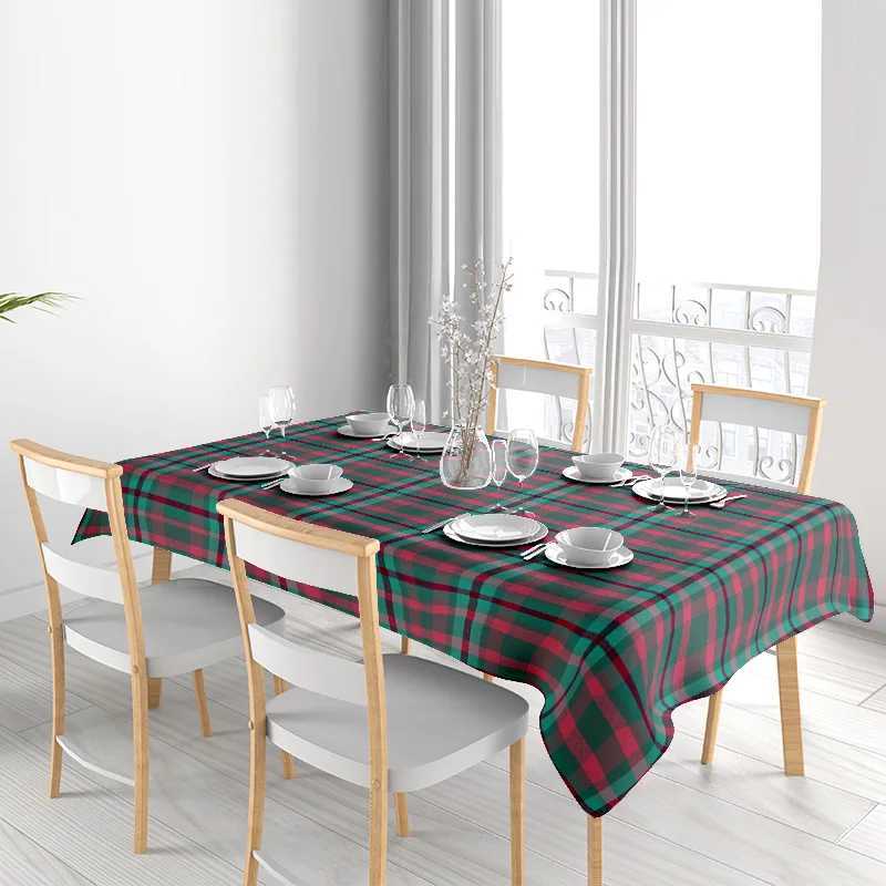 High Quty Plaid Tablecloth Perfect for Dining Room Decoration Red/Green Checkered Fabric 100 Cotton Machine Washable Medium H251211