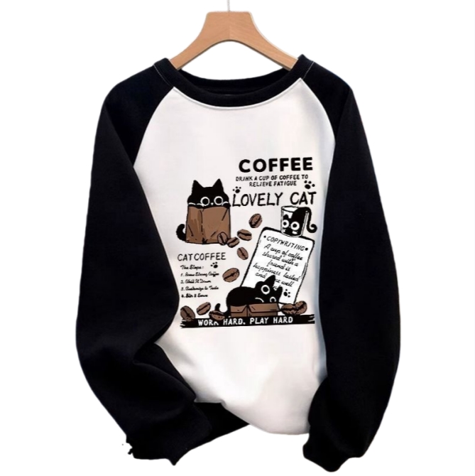 Men's Hoodies & Sweatshirts Men Women T Shirt Pullover Oversized Korean Version Long Sleeve Top Graphics T-Shirt Harajuku Casual Men's Clothing