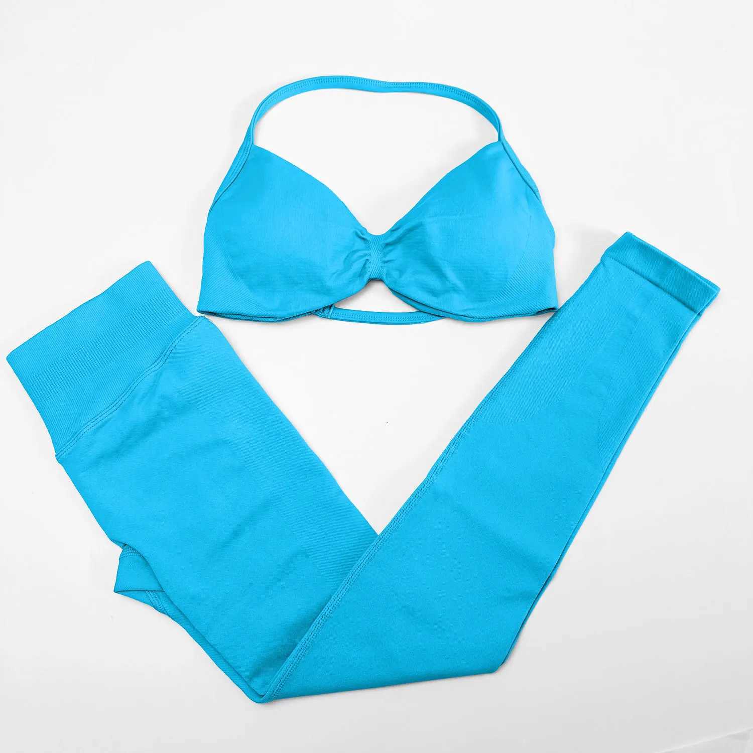 NCLAGEN Sports Sets Woman Gym Leggings And Strappy Bra Yoga Fitness Suit 2 Piece High Elastic Pilates Clothes Workout SportwearT251211