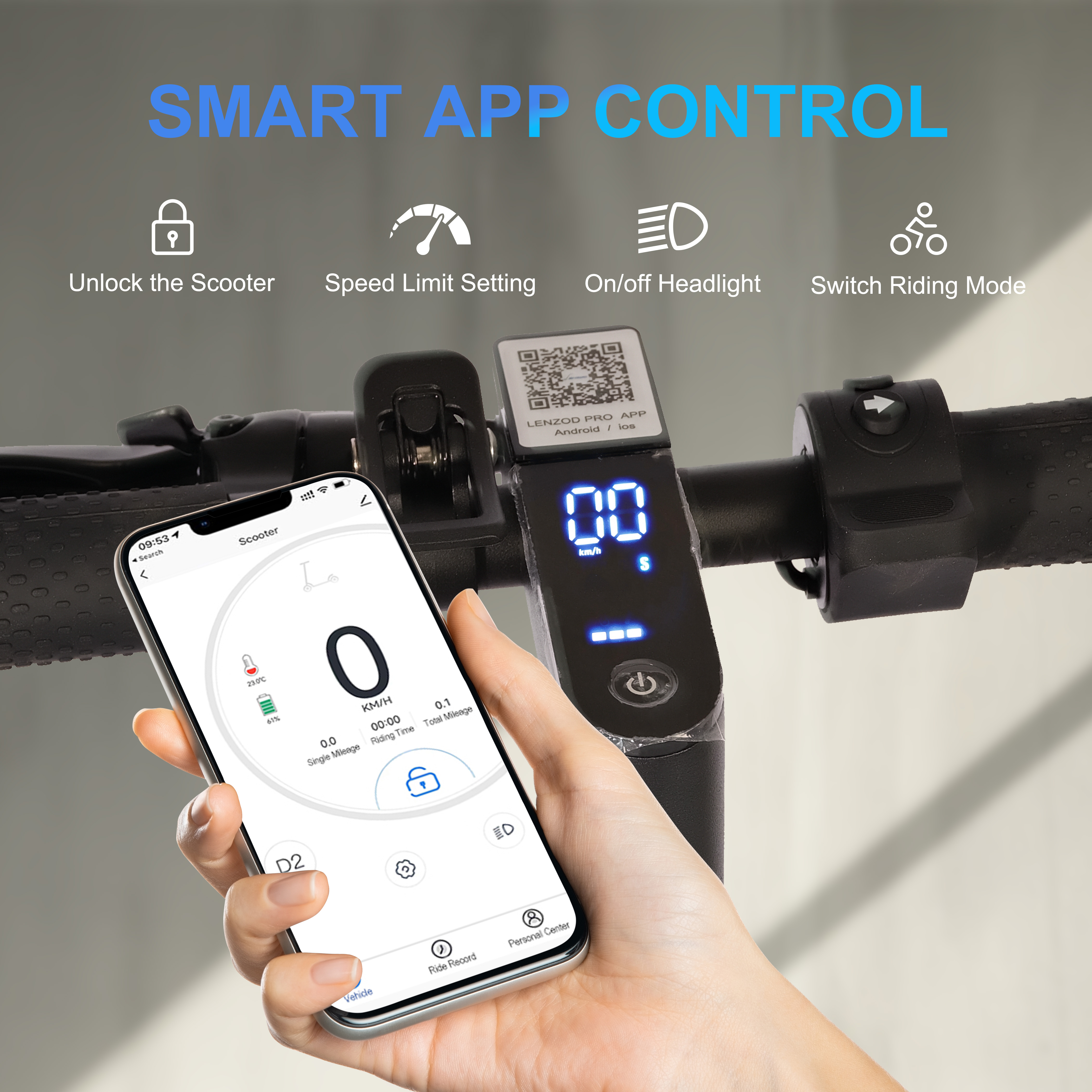 High-Speed HEZZO 10Inch Electric Scooter G20 650W E-Moped: 21MPH Top Speed w/ Intelligent Features | 36V 10.4Ah Long Range F/R Dual Suspension