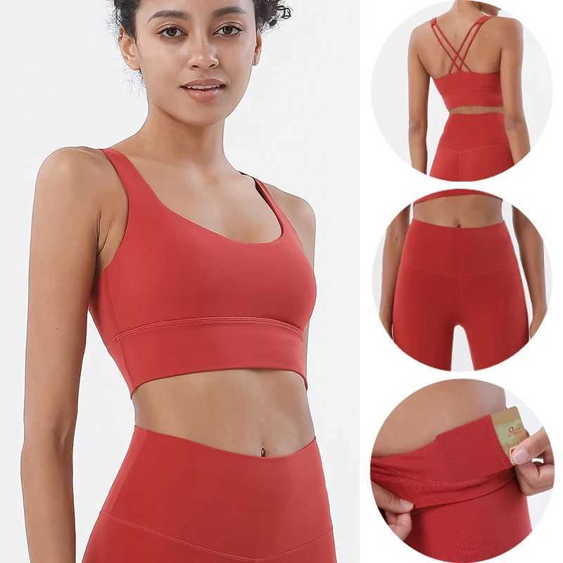 SOISOU Yoga Womens Tracksuit Sports Fitness Elastic Sportwear Bra Leggings Two Piece Set Women Clothes Gym Sexy Naked GirlsT251211