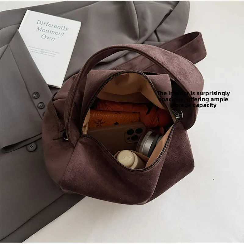 Fi Slouchy Relaxing Shopping Crossbody Bag Veet Simple Cmuting Tote Bag Large Capacity Versatile Texture low Bag Y251211