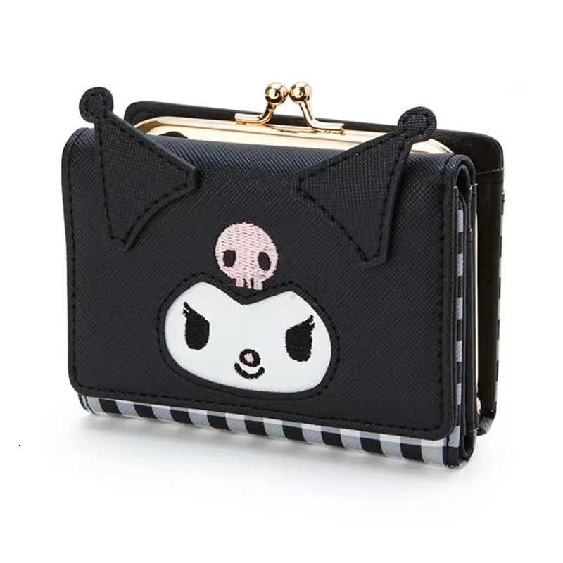 Sanrio New Hello Kitty Cartoon Cute Wallet New WomenS Wallet Pink Japanese Girl Heart Jade Guigou Short Lock Wallet Card Bag H251211