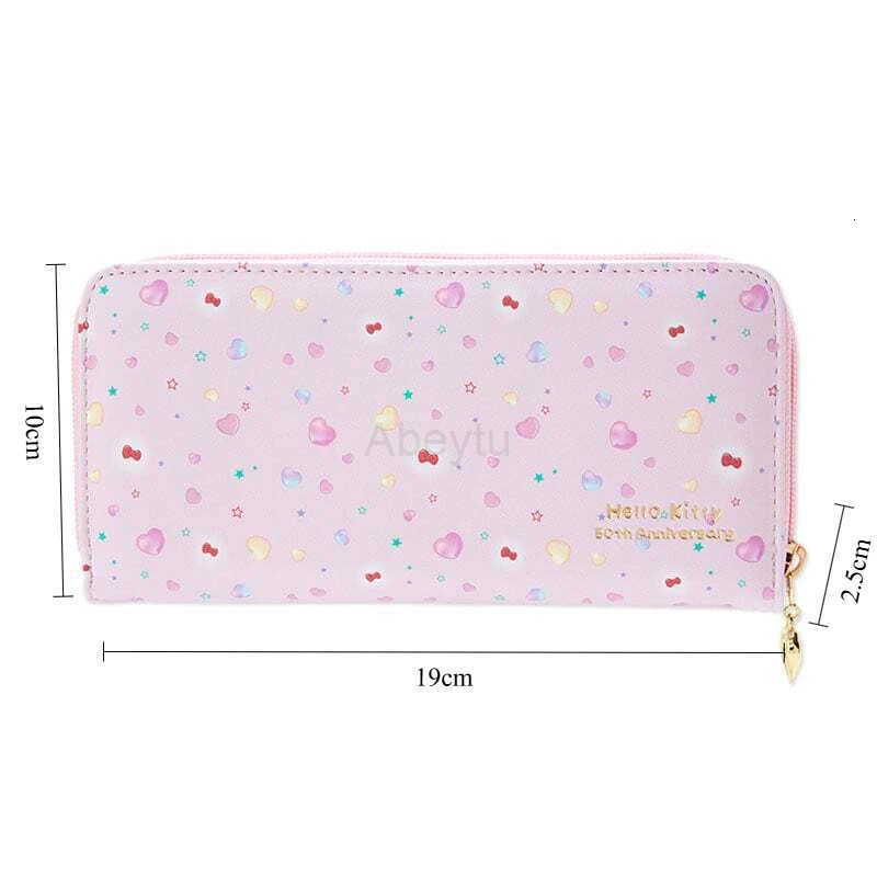 Sanrio Hello Kitty Cute Wallet Women Coin Purses Leisure Zipper Buckle Card Holder Lady Case H251211
