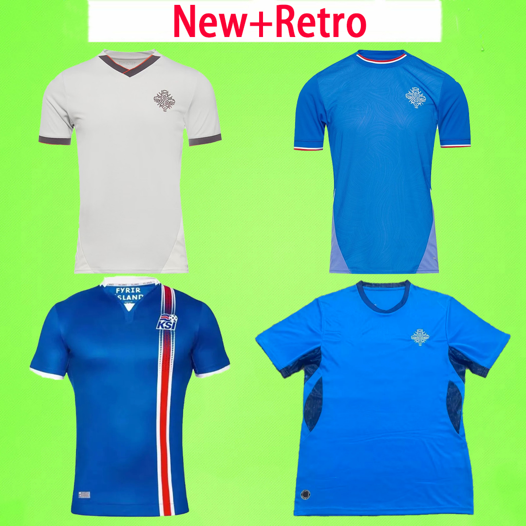New+ retro 2026 Iceland Soccer Jerseys kids kit men set 24 25 26 National Team Islandia 16 17 SIGURDSSON Uniform GUDJOHNSEN Football Shirt Haraldsson Islands 2024 2025