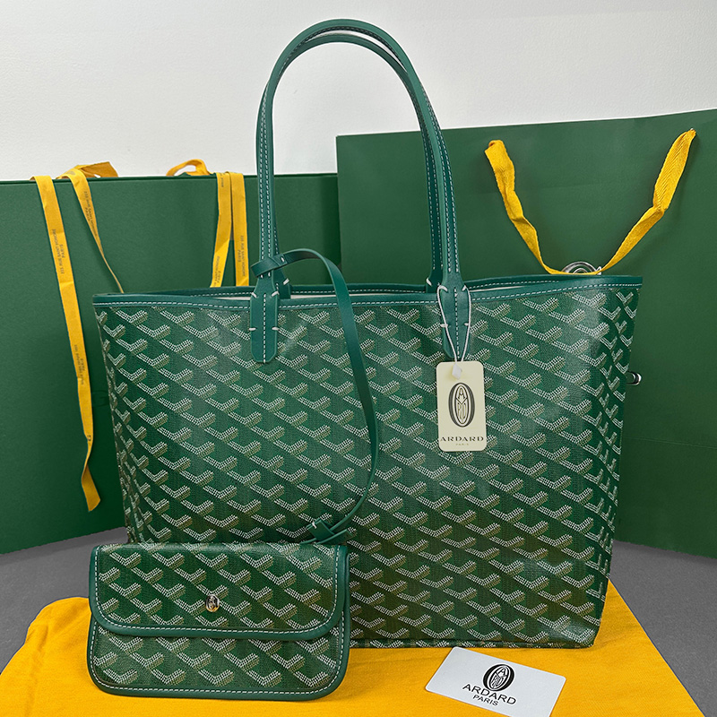 goyardtotebag designer bag tote bag luxury bag women high end black and green with letter printing large capacity letter bag single shoulder handbag shopping bags