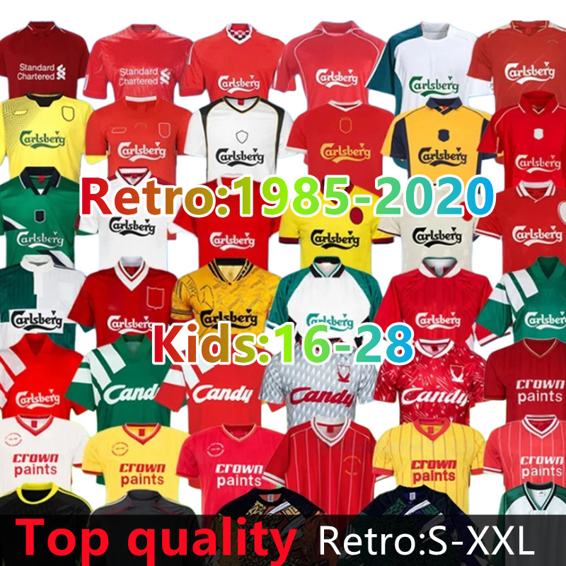 retro LFC football jersey retro LI VERPOOLS jersey DALGLISH MCMANAMAN TORRES RUSH BARNES GERRARD football kits vintage goalkeeper 93 95 96 97 98 FOWLER