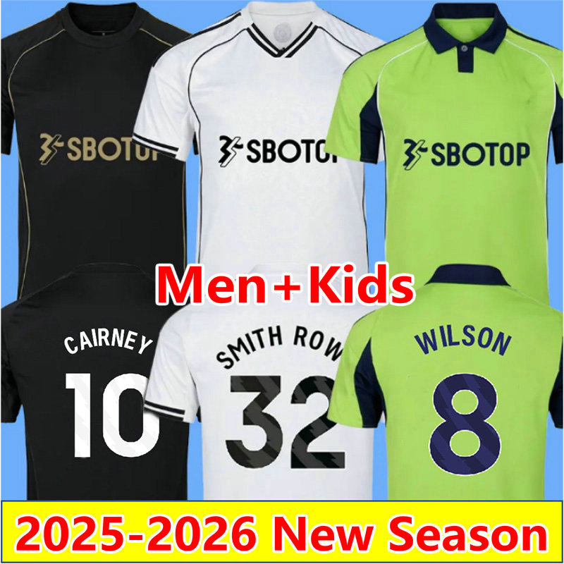 25 26 CAIRNEY MUNIZ FULHUMS soccer jerseys fans player 2025 2026 BOBB RAUL camesitas de foot ROBINSON SMITH ROWE WILSON CHUKWUEZE football shirt men kids uniforms