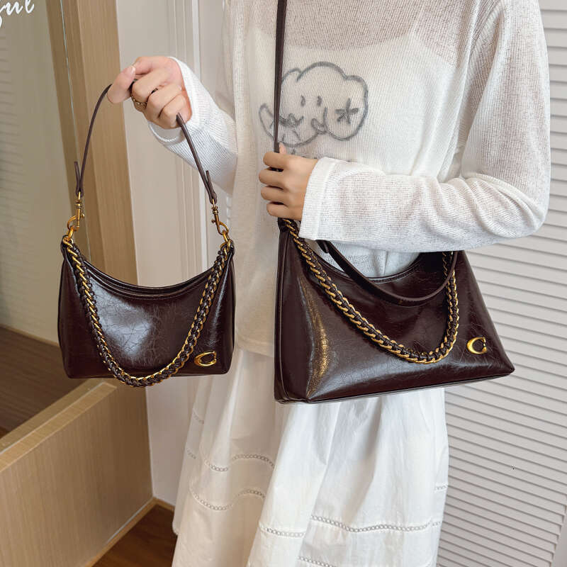High-End for Women 5 New Niche Strip Underarm Tote Super Popular Versatile Shoulder Crossbody Large Bag