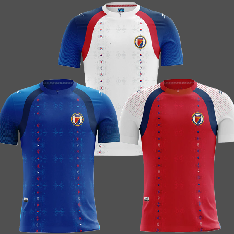2025 2026 Haiti World Cup soccer jerseys 25 26 BELLEGARDE DEEDSON ARCUS DUVERNE PIERROT Home blue away white Haitian football fan equipment