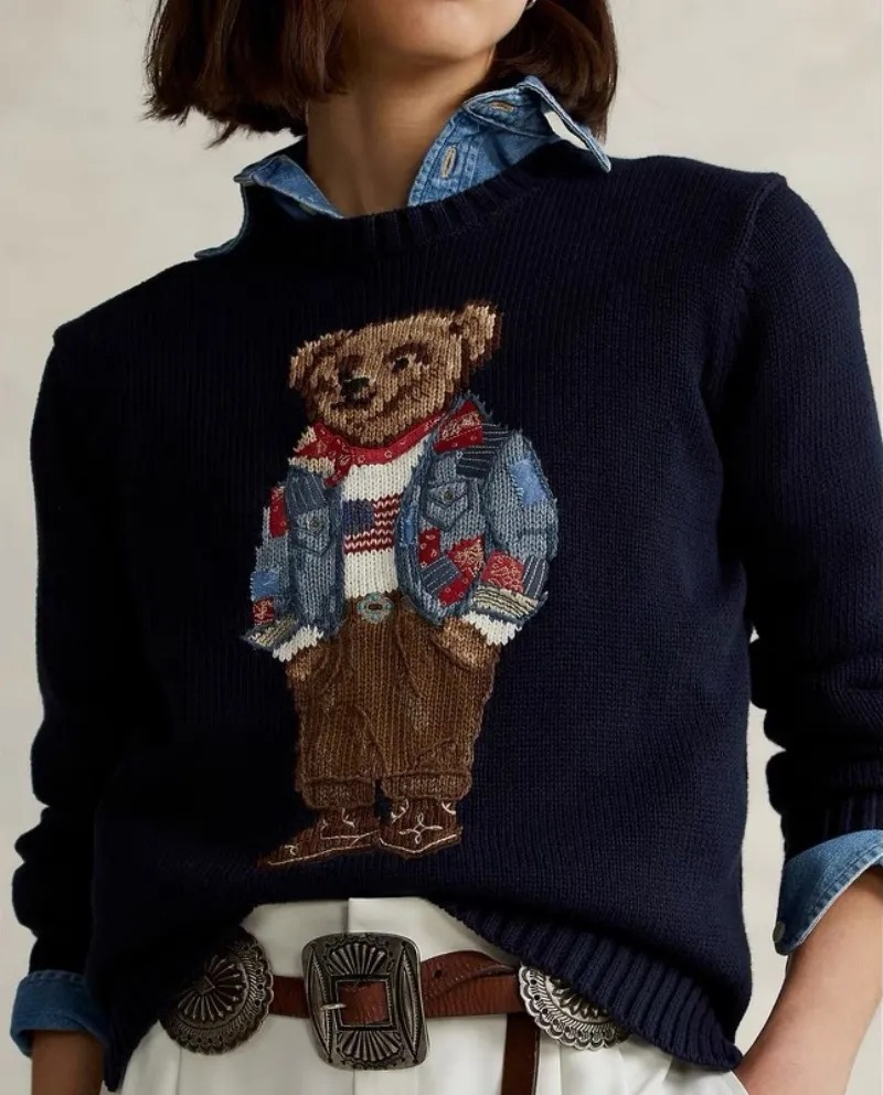 Mens Jumpers Designer Sweaters for Mens Designer Jumper Bear Sweater Round Neck Long Sleeve Knitwear Embroidery Pullover Designer Sweaters Knitted Women Sweater