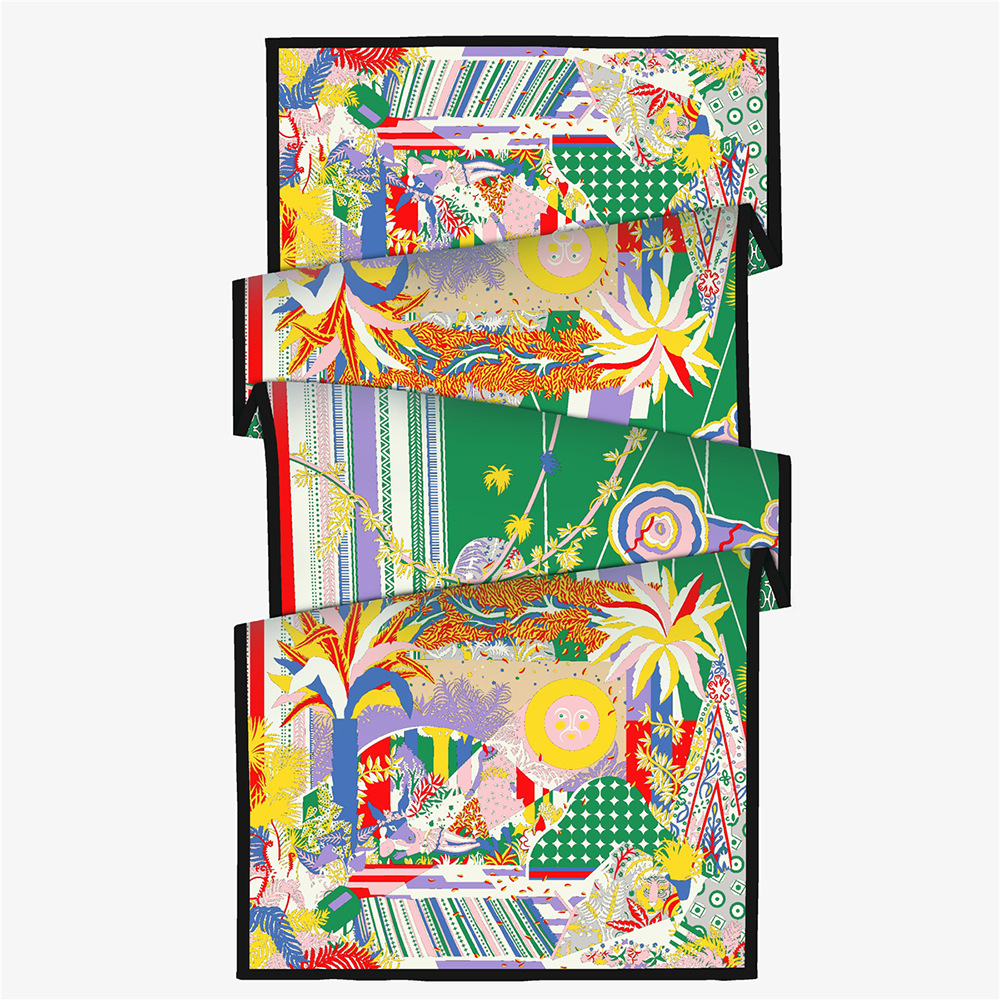 Large Silk Scarf Ha… - image