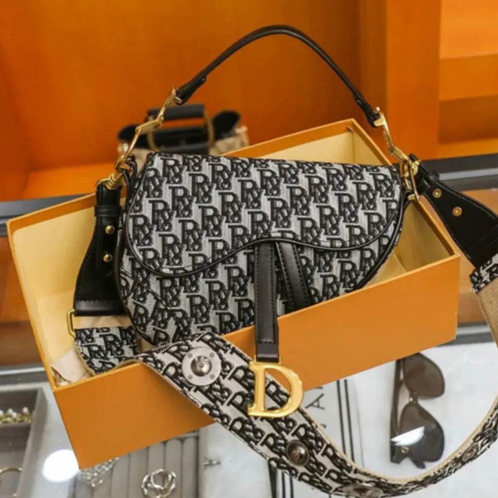 Shoulder Purse Handbag Tote Fashion Crossbody Black Saddle Bag Designer Women's Daily Hundreds 366