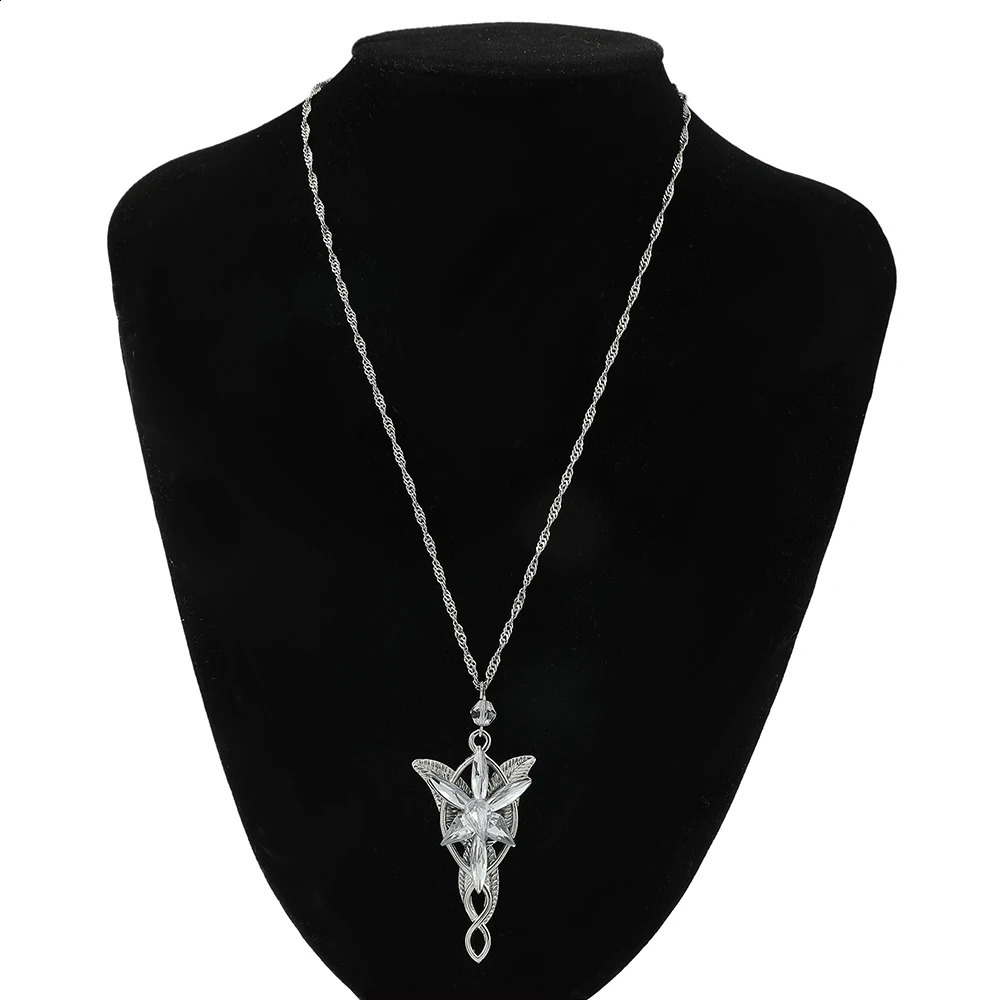 Lord Rings Necklace Elf Princess Arwen Twilight Star Pendant Necklaces for Women Choker Jewelry Gift251201 - view 4
