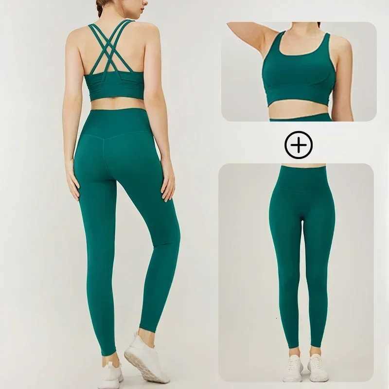 Yoga Set Womens Sports Bra and Leggings Jogging 2-piece set yoga Sports Women Gym Set Clothes Sportwear Woman ClothesT251211