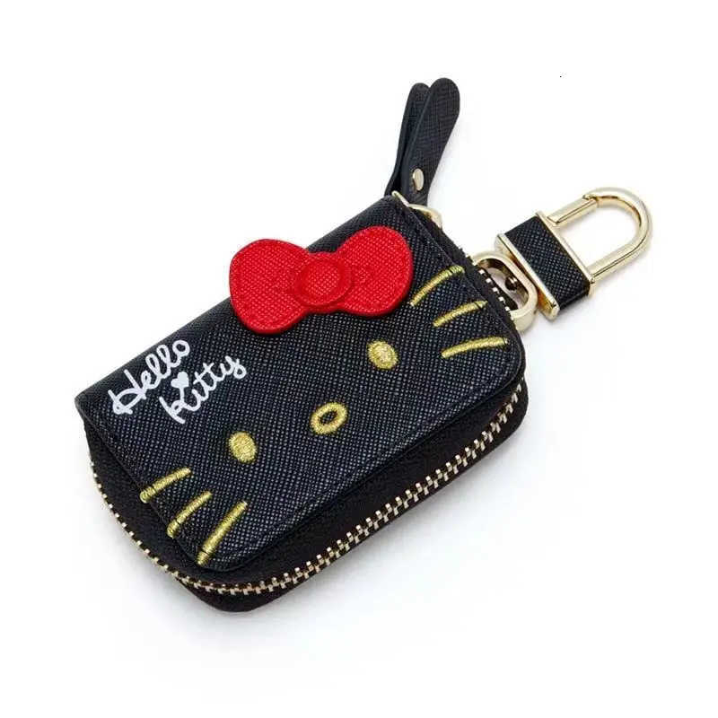 Sanrio Kawaii cartoon character Hello Kitty My Melody Kuromi Cinnamoroll Car key bag Cute storage bag pendant Holiday gift Wholesale H251211