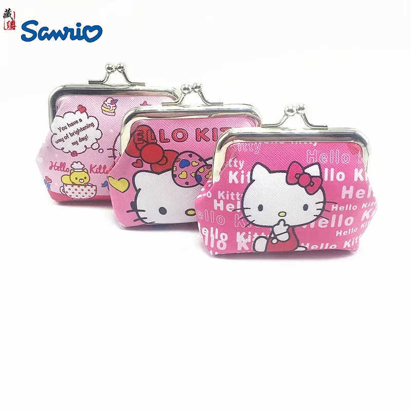 Sanrio Hello Kitty Cartoon Coin Pouch Purse Creative Small Wallet Wholesale My Melody Bags girls purse Kawaii Wallet Kid Purses H2512111