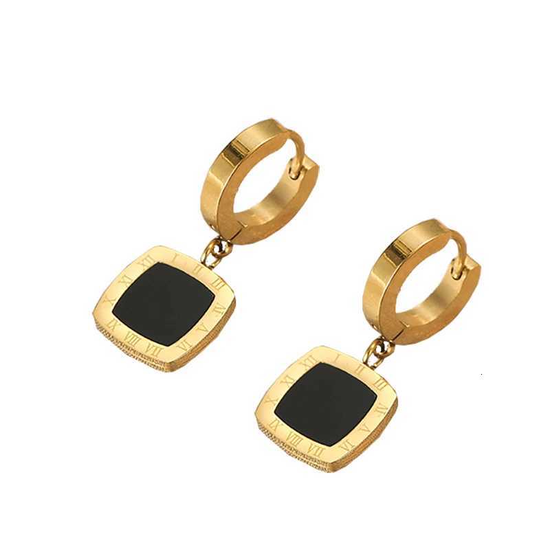 2025 Classic Stainl steel Ran Digital Round Pendant Earrings Korean Fashion Jewelry For Wens Temperament Accories Y251210