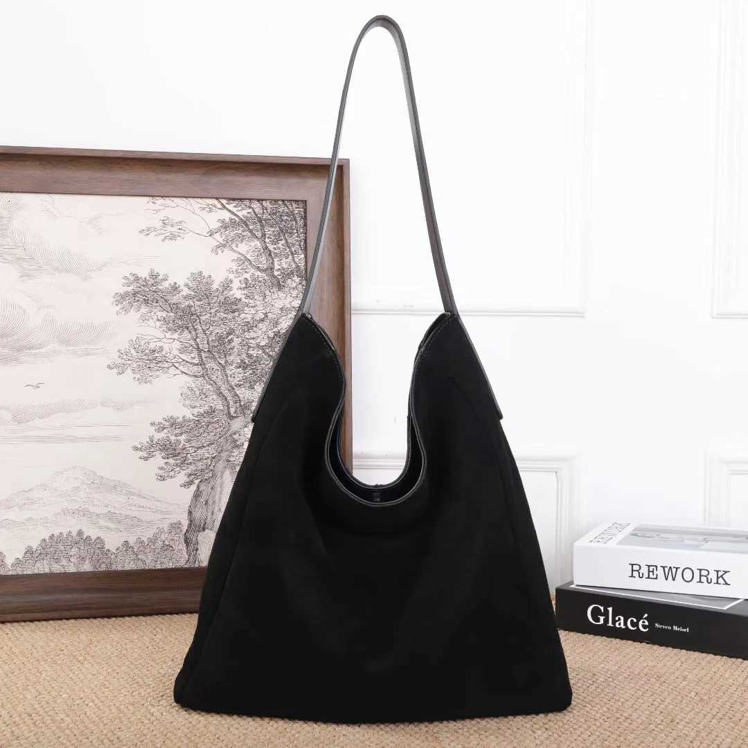Soft Suede Cow Leather Wens Shoder Crossbody Bags Luxury Designer Brand Ladies High Quality Large Tote Bag Autumn Winter Y251211