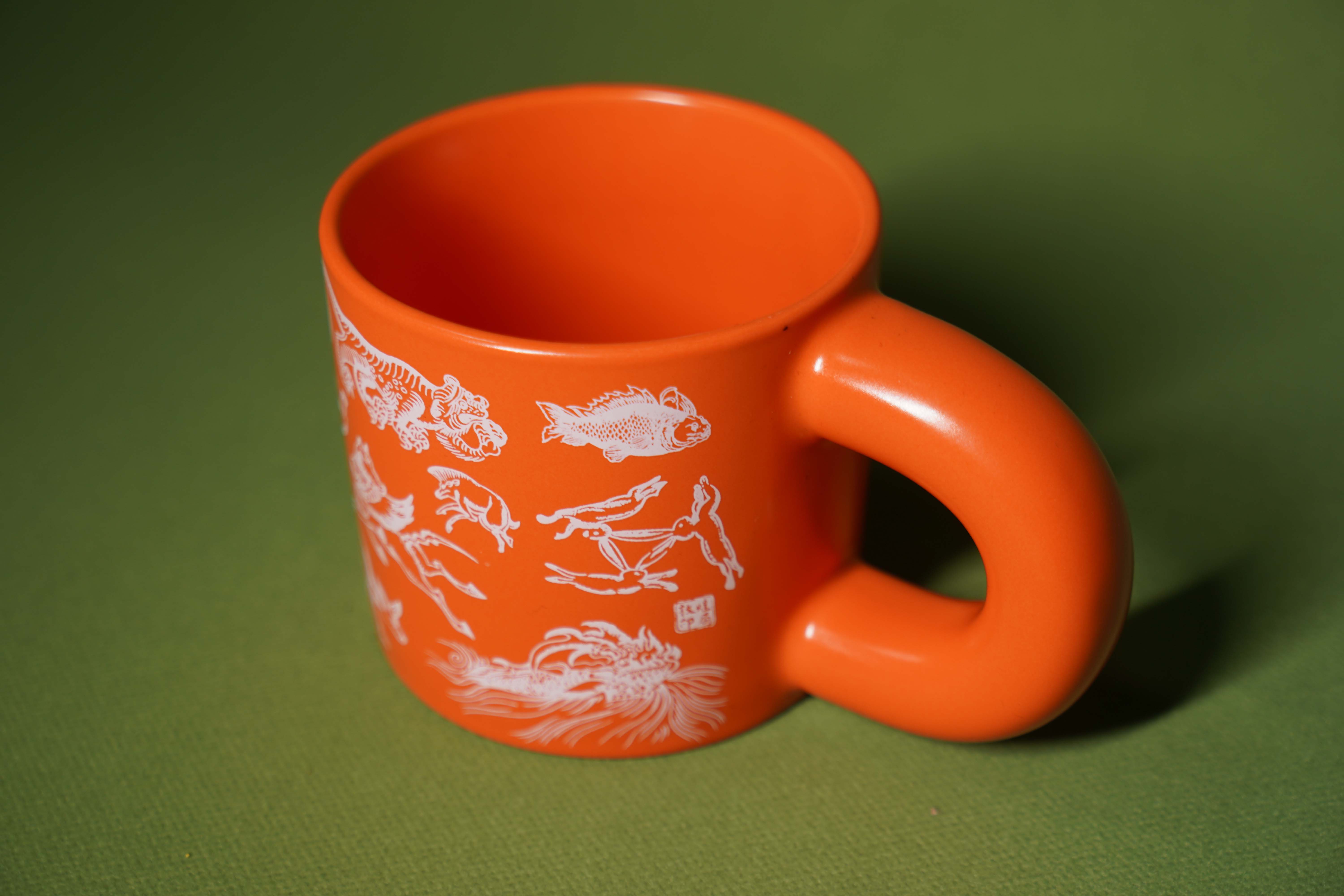 Dunhuang Seal Engraved Mug Handcrafted Ceramic Cup with Unique Art Stamp Gift Box for Daily Use & Souvenir
