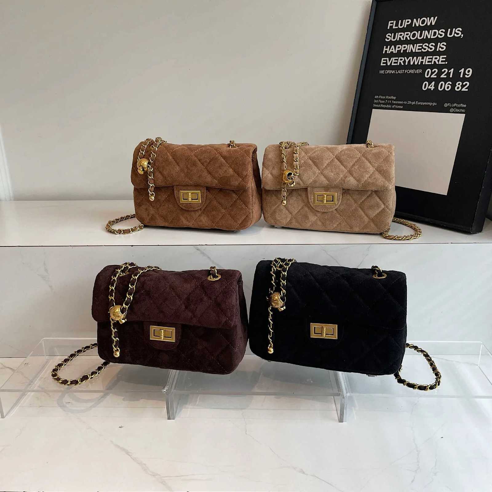 2025 Diamd Chain Crossbody Bag Stylish Shoder Purse Trendy Flip Top Cluh Wens Fi Accessory Casual Shoder Bag Y251211