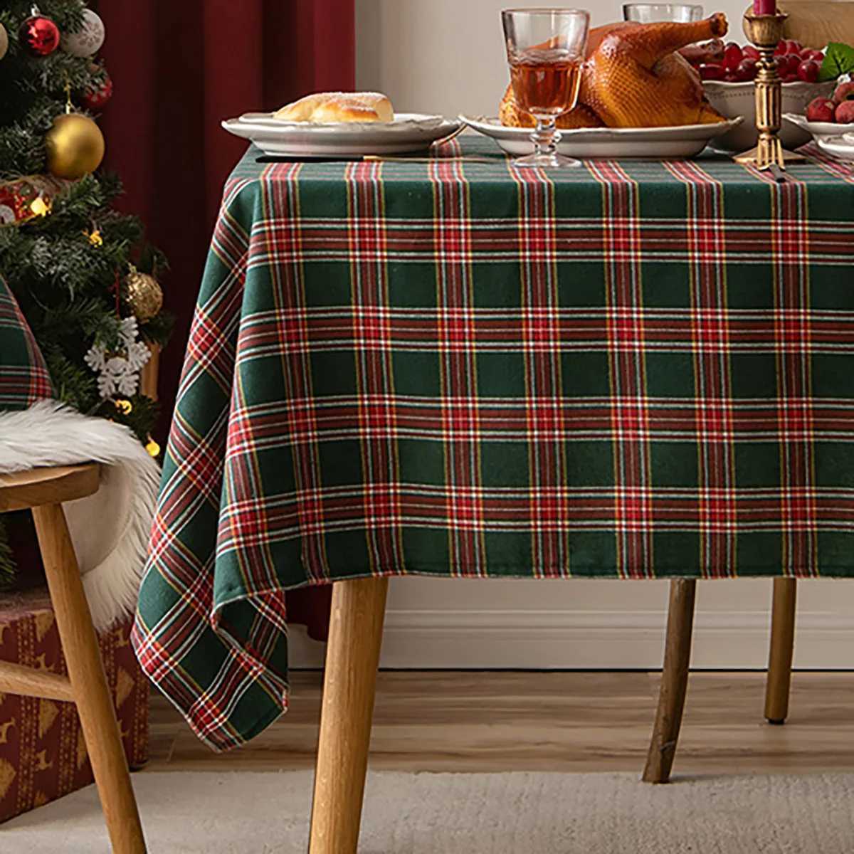 Checkered Tablecloth Suitable For Holiday Parties Banquets Restaurants Kitchen Decoration H251211