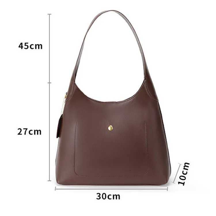 2025 Tote Bag Spring and Summer Wens Oil Wax Wind Lazy Versatile Simple Fi Shoder Portable Messenger Bag Y251211